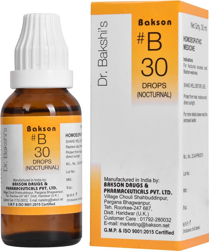 Bakson Dr Bakshis # B 30 -Nocturnal Drops(30 ml)