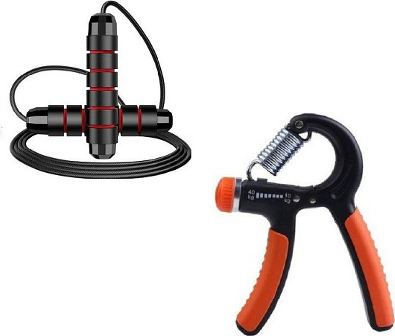ADONYX Eva Skip Jumping Rope & Single Toning Tube Fitness Accessory Kit Kit