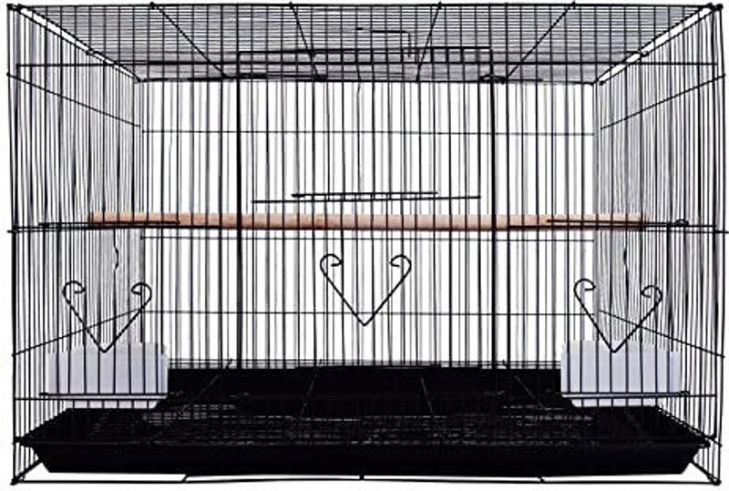 Animaux 15INCH BLACK IMPORTED CAGE FOR LOVE BIRDS FINCHES &RABBIT Hard Crate Pet Crate