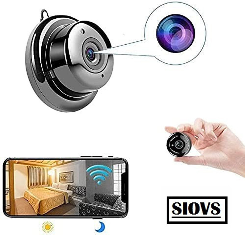 SIOVS Mini Spy Camera Total Wireless WiFi Hidden Camera HD 1080P Security Security Camera(64 GB, 1 Channel)