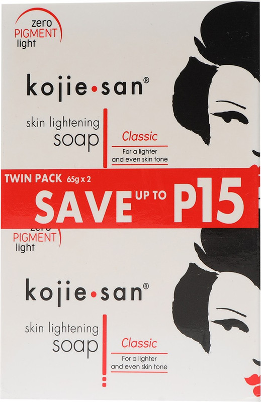 kojie.san Zero Pigment light Skin Lightning Soap(2 x 65 g)