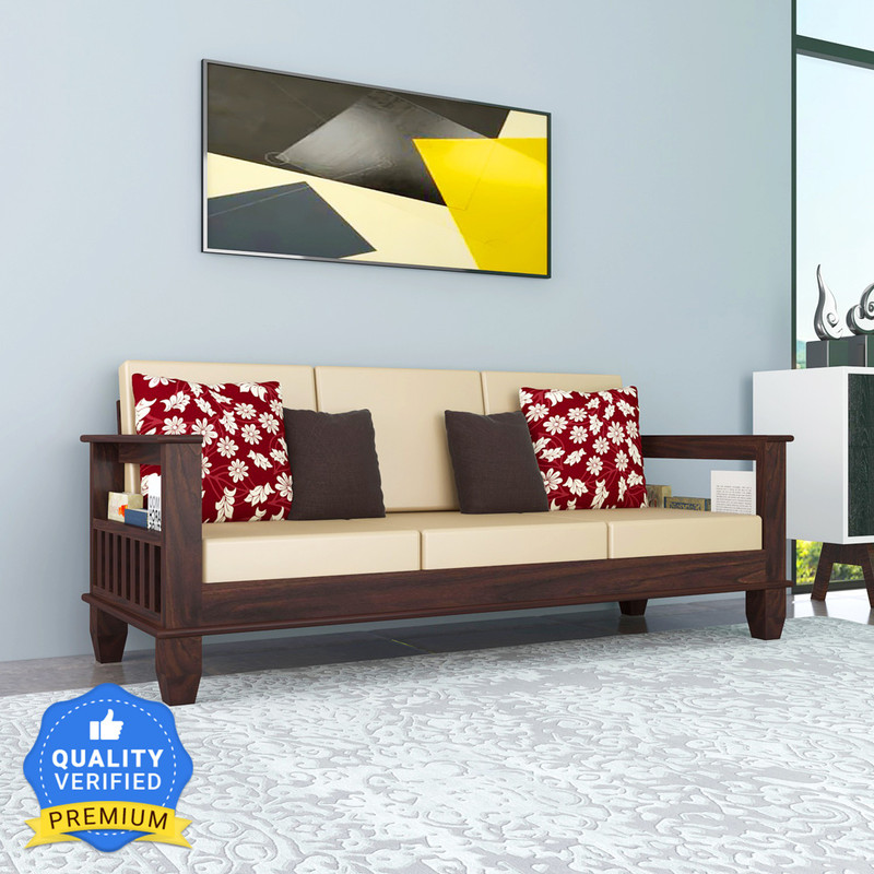 Kendalwood Furniture Solid Wood 3 Seater Wooden Sofa set