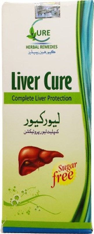 Cure Herbal Liver Cure Syrup (Sugar Free) Complete Liver Protection (500ml)(500 ml)