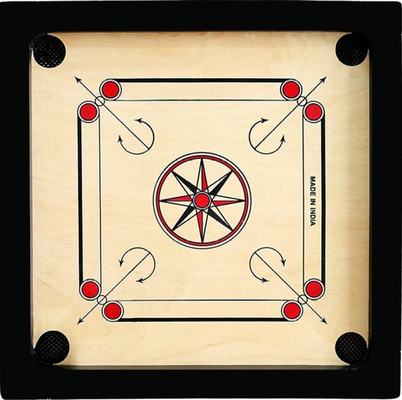 GOLS 20' Inch Carrom Board With Wood Coins 8 cm Carrom Board(Multicolor)