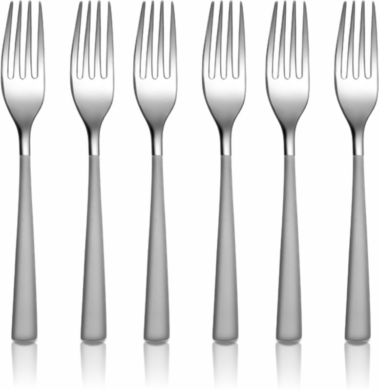 Shri & Sam New Stribes Fruit Fork Stainless Steel Serving Fork Set(Pack of 6)