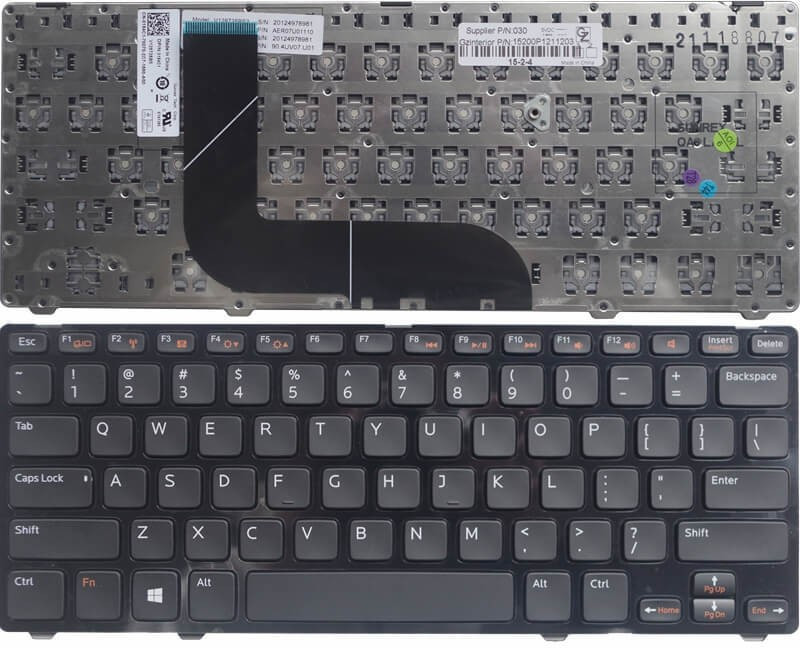 SellZone 4Z-5423, 5FCV3, 05FCV3, O5FCV3, V128725BS1 Laptop Keyboard Replacement Key