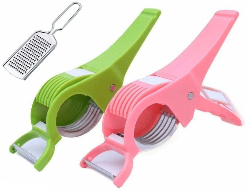 Kitchen4U Two Veg Cutter, Cheese Grater Kitchen Tool Set(Cutter)