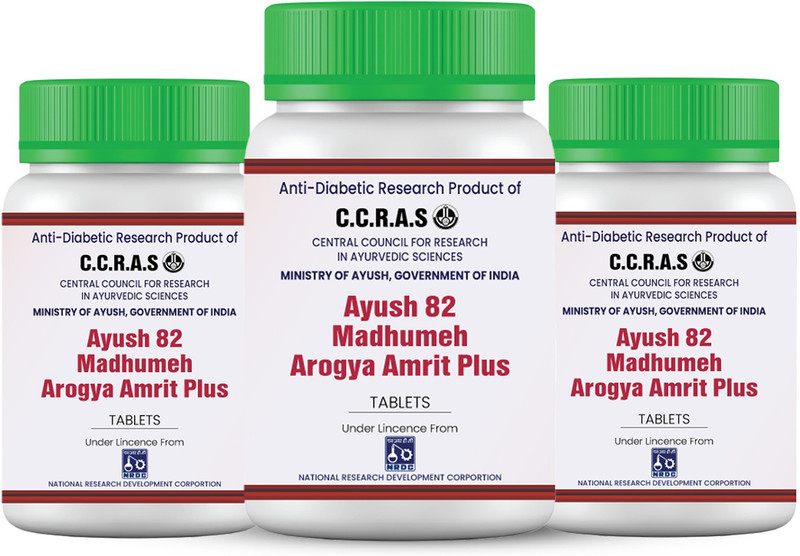 Ayush 82 Madhumeh Arogya Amrit Plus Diabetes(Pack of 3, 540 Tablets)