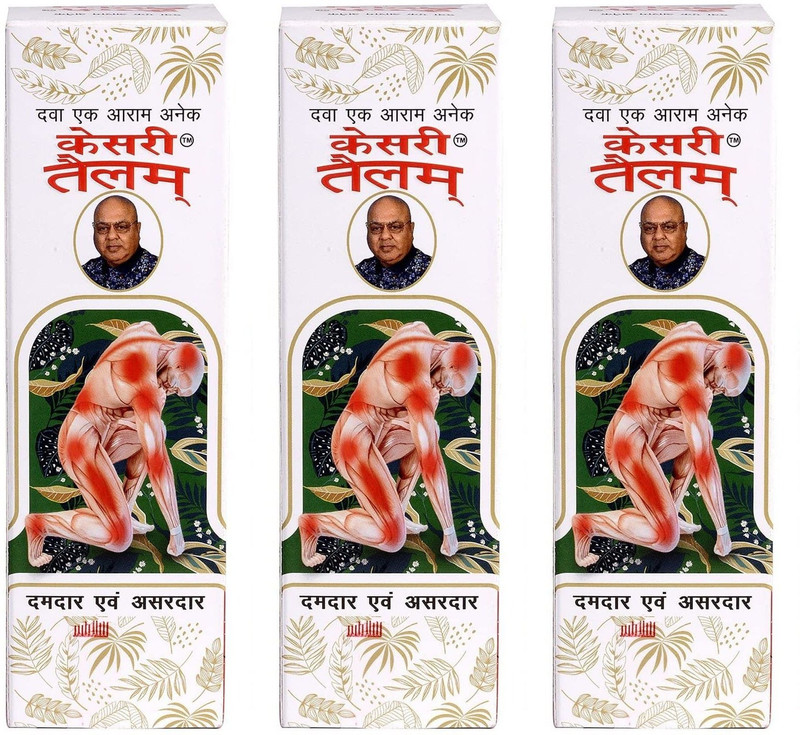 Kesri Tailam Strong & Effective 60ml (Pack of 3) Liquid(3 x 60 ml)