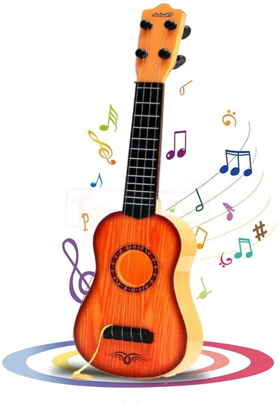 Kmc kidoz Baby and Toddler 4 String Classical & Musical Guitar Toy(Multicolor)