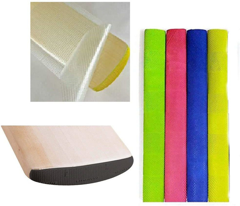 Gmefvr Cricket Bat Safety Combo Bat Safety Tape | Bat Toe Guard | Bat Grips Grip Tape(Multicolor)