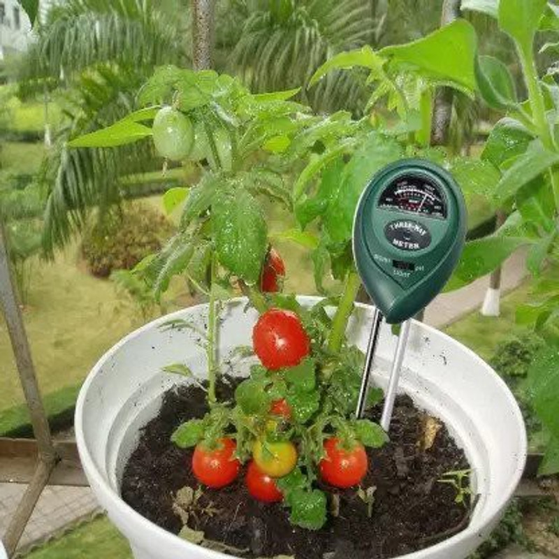 nunki trend -In-1 Solar Soil Moisture, Light And PH/ Acidity Meter Plant Tester Soil Tester PH Meter, Moisture Gardening Soil Machine ,Sunlight Temperature Pin-Type Analog Moisture Measurer(40 mm)