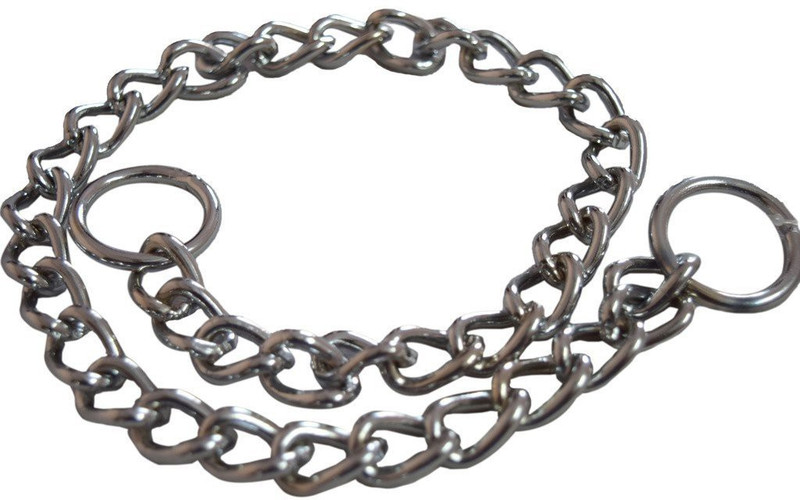 Pawzone Stainless Steel Chock Chain for Dog 10 No, 24 Inch 55 cm Dog Chain Leash(Silver)