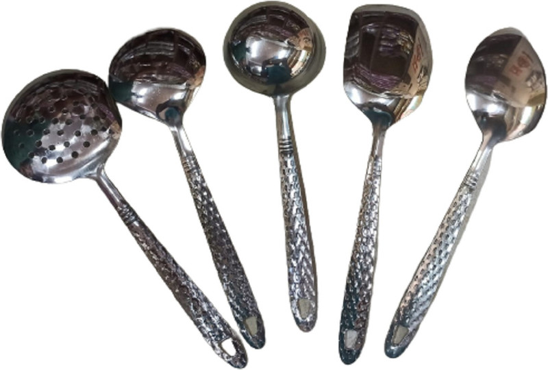 hurrio Steel Serving Spoon Set(Pack of 2)