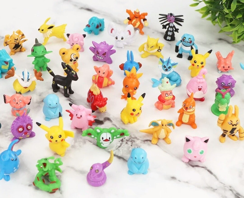 Delite New Rare Super Pokemon 24 Mini Toys Figures Cute Cartoon Monsters kids play(Multicolor)