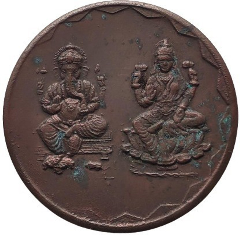 COINS WORLD LAXMI JI & GANESH JI MAGNETIC POWER FUCNCTION TOKEN OF EIC Modern Coin Collection(1 Coins)