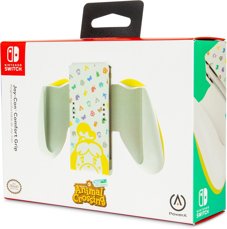 PowerA Officially Licensed Nintendo Switch Joy-Con Comfort Grip, Animal Crossing, USB Gamepad(Multicolor, For Switch)