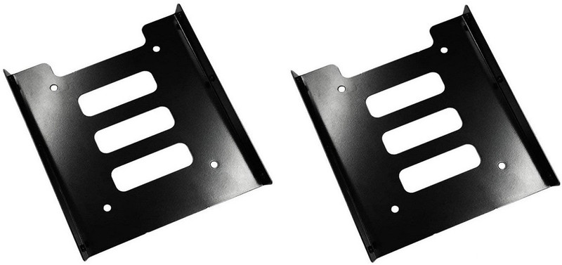 LipiWorld 2.5 Inch to 3.5 Inch Metal Bracket SSD HDD Hard Disk Drive 2.5 inch Shock Resistant SSD HDD Hard Disk Drive Hard Drive Holder(For 2.5 Inch to 3.5 Inch Metal Bracket, Black)
