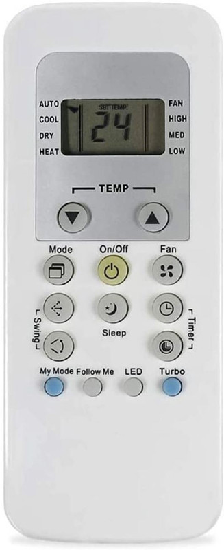 J.K. WEBSHOP RG56N/BGEF Compatible Remote for Air Conditioner Carrier Remote Controller(White)