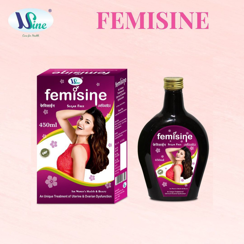 usine Femisine - Uterine Syrup | Unique treatment of uterine & ovarian dysfunction(450 ml)