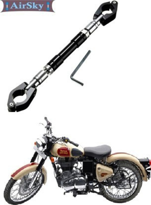 AutoGnix Adjustable Motorcycle Handlebar Cross Bar For Universal Bike model 2016 Handle Bar(Black)