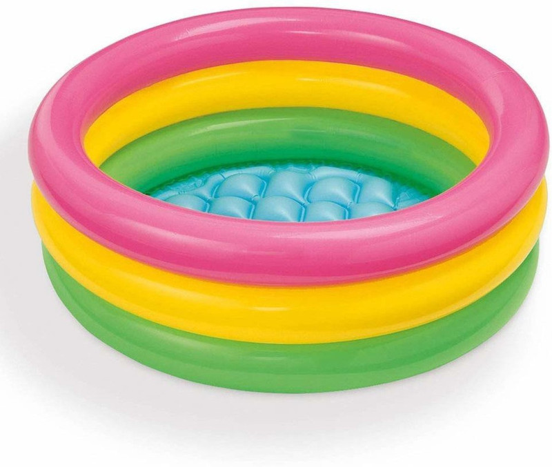 AP Choice Portable Swimming Pool Inflatable Baby Bath Tub for Kids Toddler (2 Feet, Multi)(Multicolor)