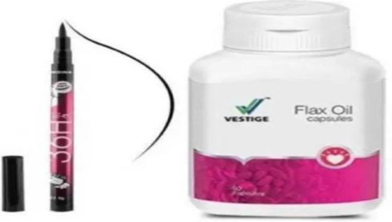 Zuen ESTIGE FLAX OIL WITH YANQUINA EYELINER(2 Items in the set)