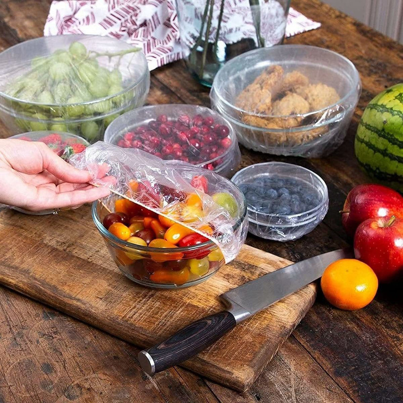 GatiH 100 Pcs Fresh Keeping Bags 3 inch Lid Set, Pack of 100(Plastic)