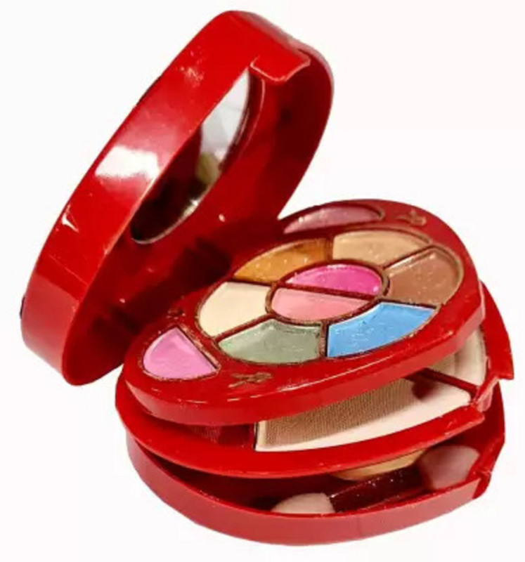 Ashyra Small Makeup Kit for Girls Full Kit Eye shadow Lip Gloss Mirror Contour Powder