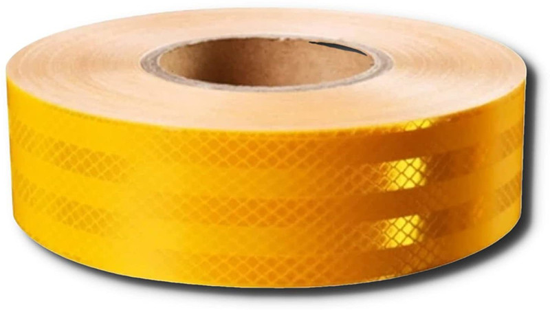 shaseles Reflective Radium Waterproof Yellow TAPE 2 Inch x 50 Meter (Yellow) 50.8 mm x 50 m YELLOW Reflective Tape(Pack of 1)