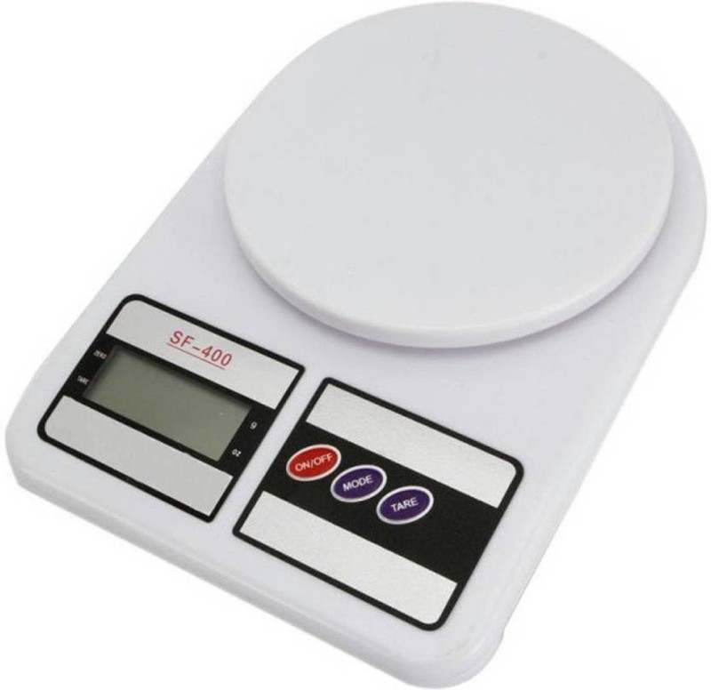 FULKIZA Weight Measure Spices Vegetable Liquids- SF-400 Weighing Scale(White)
