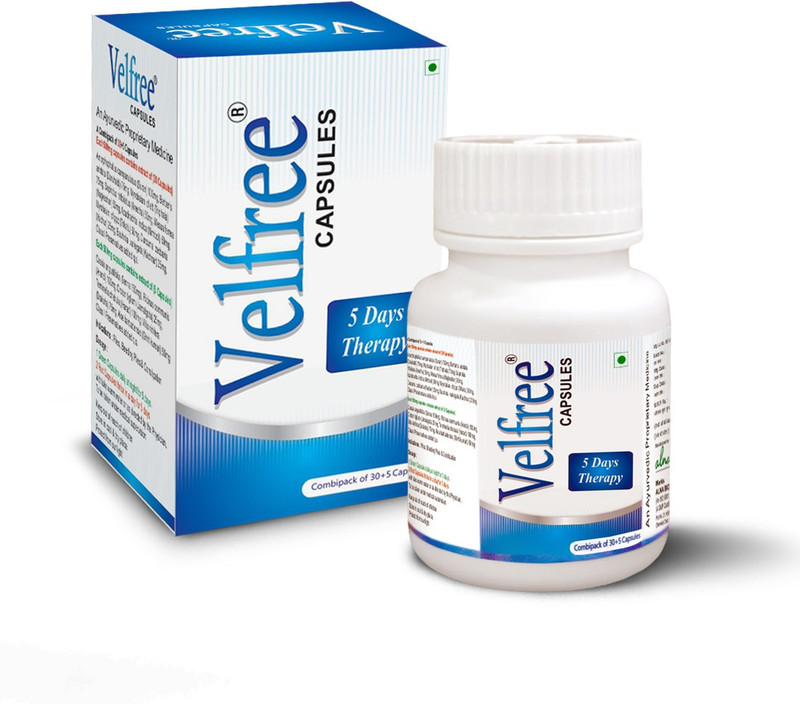 ALNAVEDIC VELFREE CAPSULE - AYURVEDIC PILES RELIEF CAPSULE(Pack of 2, 70 Capsules)