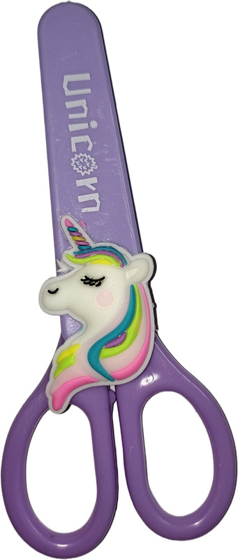 KIDICITI Unicorn Scissors for Kids and girls -pack of 1 Scissors(Set of 1, Purple)
