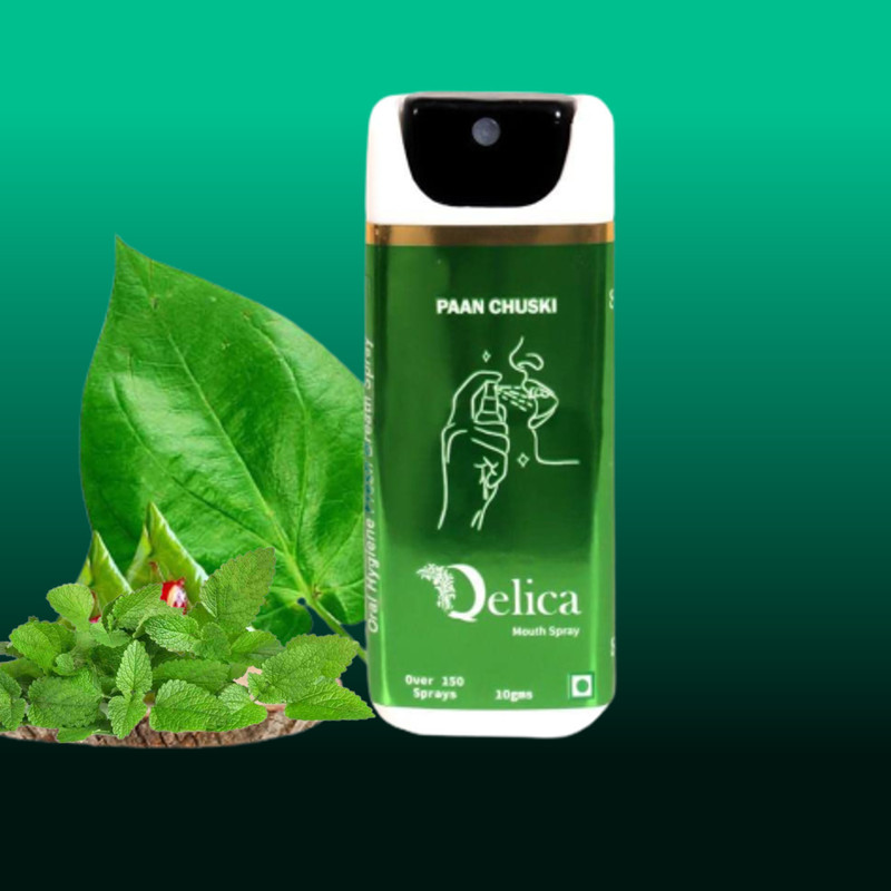 Qelica Paan Chuski & Paan Magahi Mouth Spray for Instant Breath Freshner Germ Kill Spray(20 g)