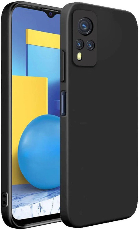Aaralhub Pouch for Vivo Y31, Vivo Y51A, VIVO Y51, Vivo Y53S(Black, Camera Bump Protector, Rubber, Plastic, Pack of: 1)