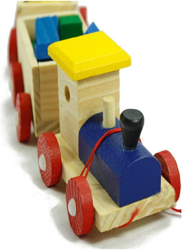 HOIVA (Pack of 1) Wooden Train Divine Education Building Blocks and Learn for Kids(Multicolor, Pack of: 1)