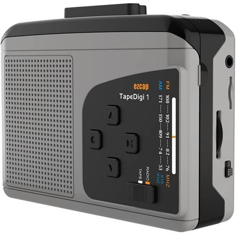 microware Portable Cassette Player with AM/FM radio Cassette to MP3 Converter save in Tape MP3 Player(Grey, 4.5 Display)