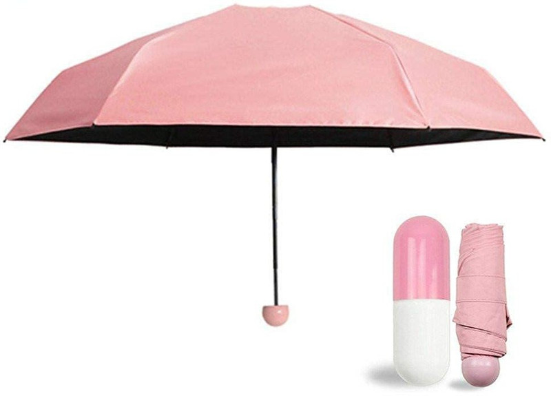 Lariox Ultra Light Mini Folding Compact Pocket Umbrella Umbrella(Pink)