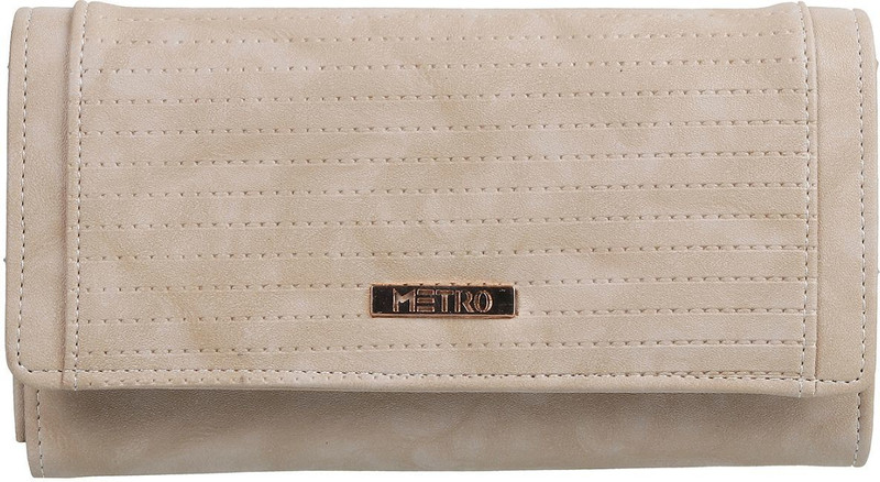 Crusset Women Casual, Formal Beige Artificial Leather Wallet(5 Card Slots)