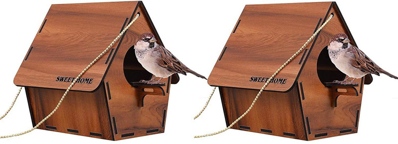 HomeSign A-1 Bird House Bird Nest for Sparrow and other Garden Birds Bird House(Hanging, Tree Mounting, Wall Mounting, Free Standing)