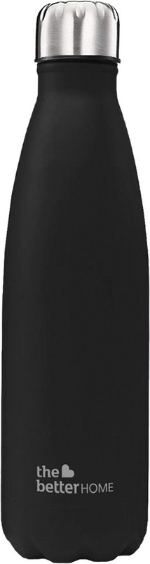 The Better Home Water 1 Litre | Leak & Rust Free Insulated Thermos Flask 1000 ml Steel Bottle(Pack of 1, Black)