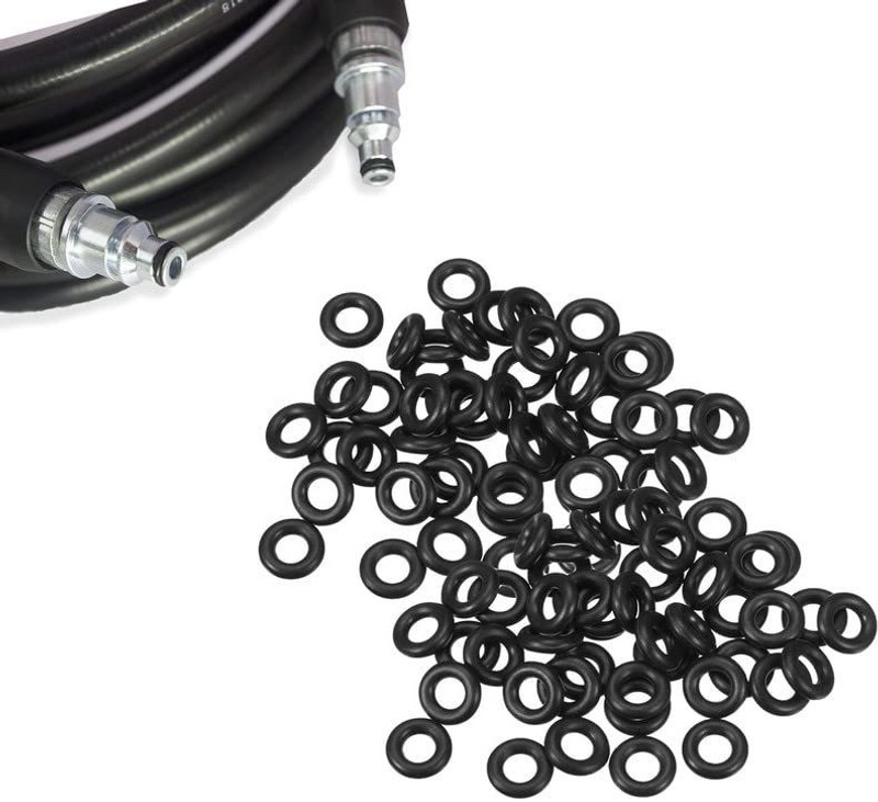 RPI SHOP O RIng, for small bosch high pressure hose oring (ID: 5mm Thick: 1.75mm), 25Pcs Car Head Gasket