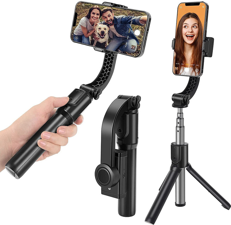 Hold up Gimbal Stabilizer for Smartphone Mobile Stabilizer Selfie Stick Tripod Single Gimbal for Mobile, Camera(450g)