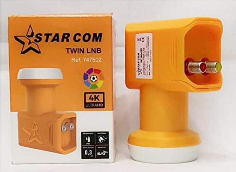 Starcom 4K ULTRA HD TWIN LNB Antenna Rotator