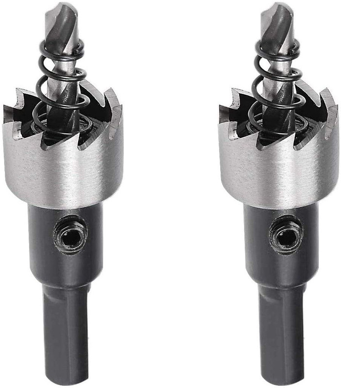 uptodateprouducts 35mm 2 Pcs HSS Tungsten Carbide Hole Saw Drill Bit, Metal Cutting Hole Saw for Metal Stainless Steel Wood