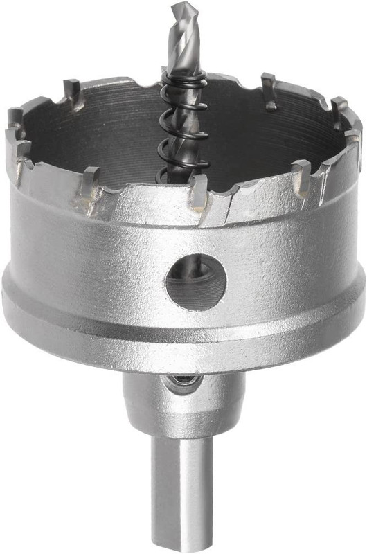 uptodateprouducts 63mm Carbide Hole Cutter, TCT Hole Saws for 5mm Stainless Steel Sheet Metal