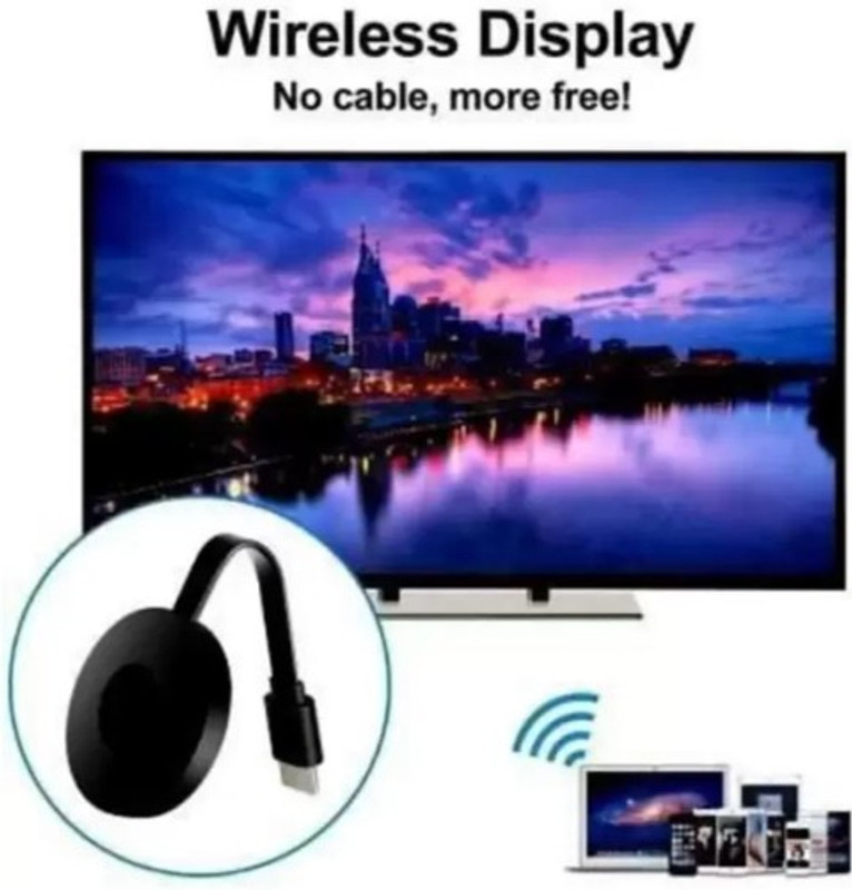 Clairbell XQJ_543K Any cast WiFi HDMI Dongle & Wireless Display for TV Media Streaming Device(Black)
