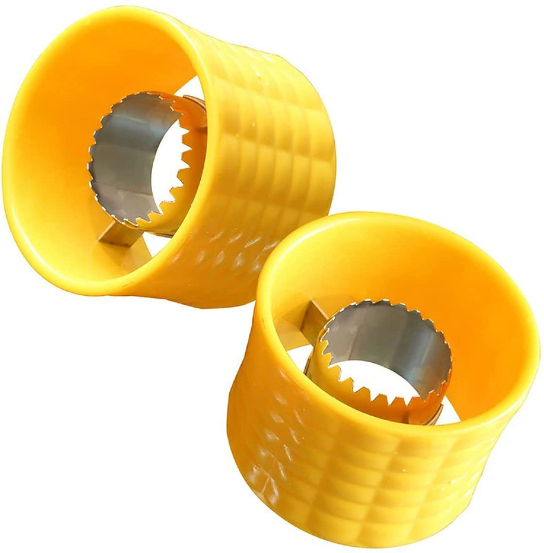 Rinpoche Corn Stripper Sweet Corn Cutter Non-Slip for Home and Kitchen Multicolor 1 Piece Corn Chopper(1)