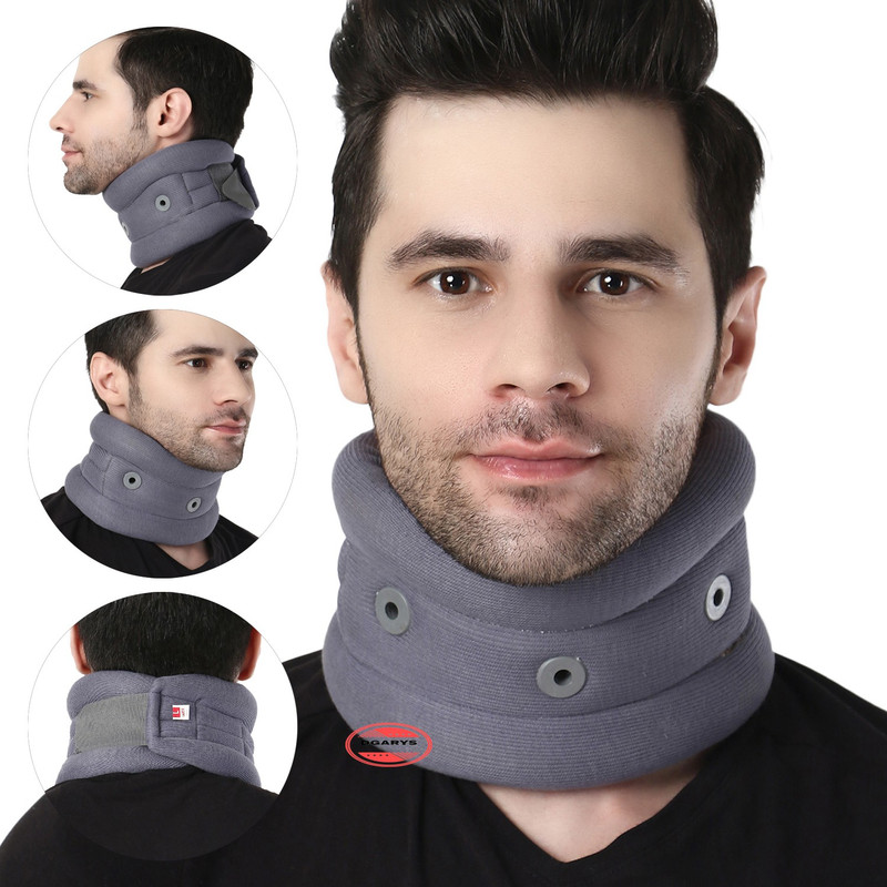 DGARYS ULTRA soft cervical coller neck pain relief M GREY Neck Support(Grey)