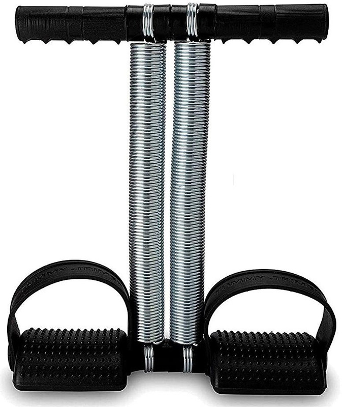 Khargadham Fitness Body Trimmer Exercise Foam Rubber Body-building Arm Tummy Stretching Rope Ab Exerciser(Black)